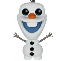 Figura del Muñeco de Nieve Olaf realizada en vinilo perteneciente a la línea Pop! de Funko. La figura tiene una altura aproximada de 10 cm., y está basada en la película de Disney Frozen: El reino de hielo.