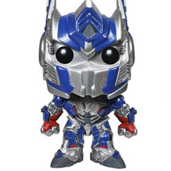 Figura de Optimus Prime realizada en vinilo perteneciente a la línea Pop! de Funko. La figura tiene una altura aproximada de 10 cm., y está basada en la película de Transformers.