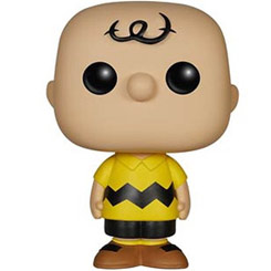 Figura de Charlie Brown realizada en vinilo perteneciente a la línea Pop! de Funko. La figura tiene una altura aproximada de 9 cm., y está basada en la tira cómica de Penauts creada por Charles M. Schulz.