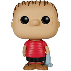 Tierna figura de Linus Van Pelt realizada en vinilo perteneciente a la línea Pop! de Funko. La figura tiene una altura aproximada de 9 cm., y está basada en la tira cómica de Penauts creada por Charles M. Schulz. 