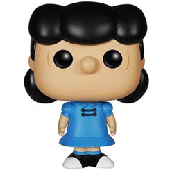 Figura de Lucy Van Pelt realizada en vinilo perteneciente a la línea Pop! de Funko. La figura tiene una altura aproximada de 9 cm., y está basada en la tira cómica de Penauts creada por Charles M. Schulz.