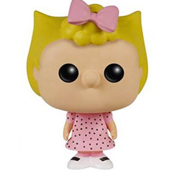 Figura de Sally Brown realizada en vinilo perteneciente a la línea Pop! de Funko. La figura tiene una altura aproximada de 9 cm., y está basada en la tira cómica de Penauts creada por Charles M. Schulz. 