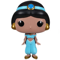 Figura de la Princesa Jasmine realizada en vinilo perteneciente a la línea Pop! de Funko. La figura tiene una altura aproximada de 10 cm., y está basada en la película de Disney Aladdin. 