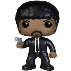 Figura de Jules realizada en vinilo perteneciente a la línea Pop! de Funko. La figura tiene una altura aproximada de 10 cm., y está basada en la serie de Televisión Pulp Fiction.