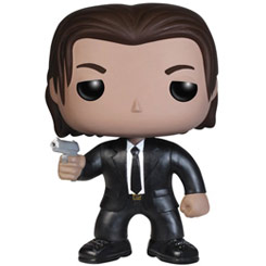 Figura de Vincent Vega realizada en vinilo perteneciente a la línea Pop! de Funko. La figura tiene una altura aproximada de 10 cm., y está basada en la serie de Televisión Pulp Fiction. 