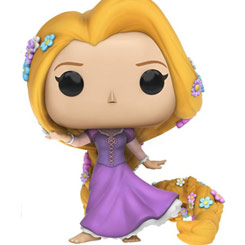 Figura de Rapunzel realizada en vinilo perteneciente a la línea Pop! de Funko. La figura tiene una altura aproximada de 10 cm., y está basada en la película de Disney Enredads.