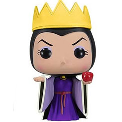 Figura de Reina Malvada realizada en vinilo perteneciente a la línea Pop! de Funko. La figura tiene una altura aproximada de 10 cm., y está basada en la película de Disney Blancanieves y los Siete Enanitos.