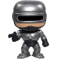 Figura de Robocop realizada en vinilo perteneciente a la línea Pop! de Funko. La figura tiene una altura aproximada de 10 cm., y está basada en la película de Robocop.