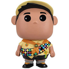 Figura de Russell realizada en vinilo perteneciente a la línea Pop! de Funko. La figura tiene una altura aproximada de 10 cm., y está basada en la película de Up.