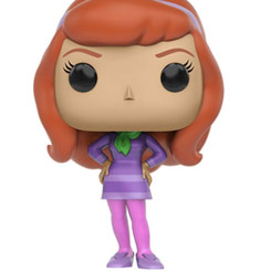 Figura de Daphne realizada en vinilo perteneciente a la línea Pop! de Funko. La figura tiene una altura aproximada de 9 cm., y está basada en la serie de televisión Scooby-Doo.