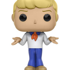 Figura de Fred realizada en vinilo perteneciente a la línea Pop! de Funko. La figura tiene una altura aproximada de 9 cm., y está basada en la serie de televisión Scooby-Doo.