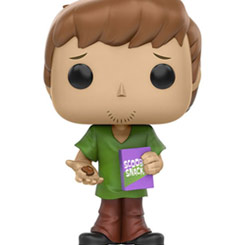 Figura de Shaggy realizada en vinilo perteneciente a la línea Pop! de Funko. La figura tiene una altura aproximada de 9 cm., y está basada en la serie de televisión Scooby-Doo.