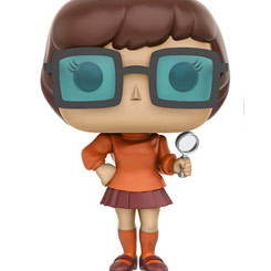 Figura de Velma realizada en vinilo perteneciente a la línea Pop! de Funko. La figura tiene una altura aproximada de 9 cm., y está basada en la serie de televisión Scooby-Doo.