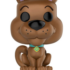 Figura de Scooby-Doo realizada en vinilo perteneciente a la línea Pop! de Funko. La figura tiene una altura aproximada de 9 cm., y está basada en la serie de televisión Scooby-Doo.