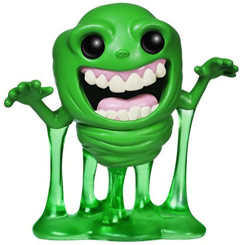 Divertida Figura de Slimer realizada en vinilo perteneciente a la línea Pop! de Funko. La figura tiene una altura aproximada de 10 cm., y está basada en la película de Los Cazafantasmas.