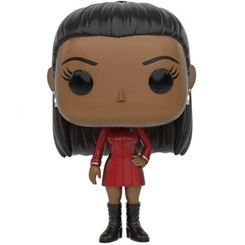 Figura de Uhura realizada en vinilo perteneciente a la línea Pop! de Funko. La figura tiene una altura aproximada de 10 cm., y está basada en la película Star Trek Beyond.