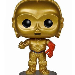 Figura de C-3PO realizada en vinilo perteneciente a la línea Pop! de Funko. La figura tiene una altura aproximada de 9 cm., y está basada en la saga de Star Wars.