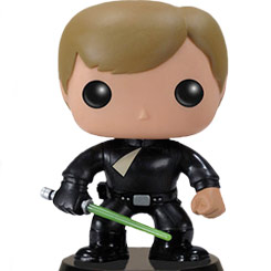 Figura de Luke Skywalker como Jedi realizada en vinilo perteneciente a la línea Pop! de Funko. La figura tiene una altura aproximada de 9 cm., y está basada en la saga de Star Wars.