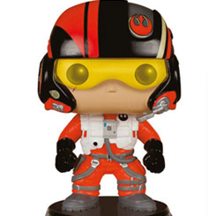 Figura de Poe Dameron realizada en vinilo perteneciente a la línea Pop! de Funko. La figura tiene una altura aproximada de 9 cm., y está basada en la saga de Star Wars. 