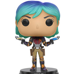 Figura de Sabine realizada en vinilo perteneciente a la línea Pop! de Funko. La figura tiene una altura aproximada de 9 cm., y está basada en la saga de Star Wars.