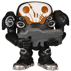 Figura de Jim Raynor realizada en vinilo perteneciente a la línea Pop! de Funko. La figura tiene una altura aproximada de 10 cm., y está basada en el famoso Videojuego de StarCraft.