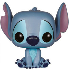 Figura de Stitch Seated realizada en vinilo perteneciente a la línea Pop! de Funko. La figura tiene una altura aproximada de 10 cm., y está basada en la película de Disney Lilo y Stitch.