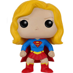 Figura de Supergirl realizada en vinilo perteneciente a la línea Pop! de Funko. La figura tiene una altura aproximada de 10 cm., y está basada en el Universo de DC Comics. 