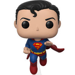 Figura de Superman (80th Anniversary) realizada en vinilo perteneciente a la línea Pop! de Funko. La figura tiene una altura aproximada de 10 cm., y está basada en la película Batman v Superman: El Amanecer de la Justicia. 