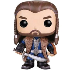 Figura de Thorin Oakenshield realizada en vinilo perteneciente a la línea Pop! de Funko. La figura tiene una altura aproximada de 10 cm., y está basada en saga de El Hobbit.