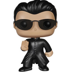 Figura de Neo realizada en vinilo perteneciente a la línea Pop! de Funko. La figura tiene una altura aproximada de 9 cm., y está basada en la saga de The Matrix.