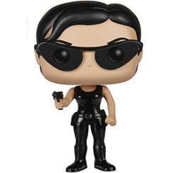 Figura de Trinity realizada en vinilo perteneciente a la línea Pop! de Funko. La figura tiene una altura aproximada de 9 cm., y está basada en la saga de The Matrix. 