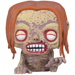 Figura de la chica zombi de la bicicleta realizada en vinilo perteneciente a la línea Pop! de Funko. La figura tiene una altura aproximada de 10 cm., y está basada en la serie de TV The Walking Dead. 