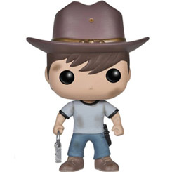 Figura de Carl realizada en vinilo perteneciente a la línea Pop! de Funko. La figura tiene una altura aproximada de 10 cm., y está basada en la serie de TV The Walking Dead.