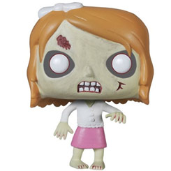 Figura de Penny realizada en vinilo perteneciente a la línea Pop! de Funko. La figura tiene una altura aproximada de 10 cm., y está basada en la serie de TV The Walking Dead.