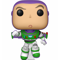 Figura de Buzz Lightyear realizada en vinilo perteneciente a la línea Pop! de Funko. La figura tiene una altura aproximada de 10 cm., y está basada en la película de Disney Toy Story.