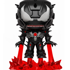 Figura de Iron Man Venomized realizada en vinilo perteneciente a la línea Pop! de Funko. La figura tiene una altura aproximada de 10 cm., En honor al 30 aniversario de Venom.