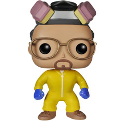 Figura de Walter White realizada en vinilo perteneciente a la línea Pop! de Funko. La figura tiene una altura aproximada de 10 cm., y está basada en la serie de TV Breaking Bad.