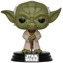 Figura de Yoda realizada en vinilo perteneciente a la línea Pop! de Funko. La figura tiene una altura aproximada de 9 cm., y está basada en la saga de Star Wars.