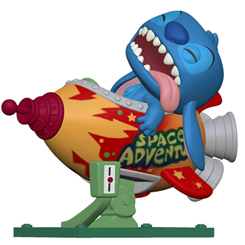 Figura de Stitch in Rocket realizada en vinilo perteneciente a la línea Pop! de Funko. La figura tiene una altura aproximada de 15 cm., y está basada en la película de Lilo y Stitch. 