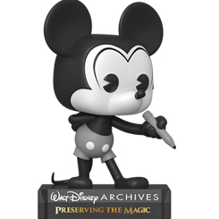 Figura Archives - Plane Crazy Mickey realizada en vinilo perteneciente a la línea Pop! de Funko. La figura tiene una altura aproximada de 9 cm., y está basada en el famoso ratón de Walt Disney Mickey Mouse.