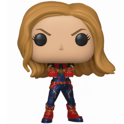 Figura de la Capitana Marvel realizada en vinilo perteneciente a la línea Pop! de Funko. La figura tiene una altura aproximada de 10 cm., y está basada en saga de Avengers: Endgame. 