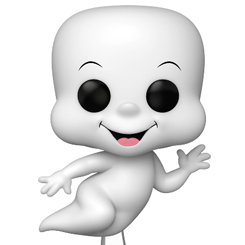 Figura de Casper, en realizada en vinilo perteneciente a la línea Pop! de Funko. La figura tiene una altura aproximada de 10 cm., y está basada en la famosa serie de televisión Casper.