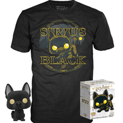 Pack compuesto por una camiseta de Sirius Black y una figura de Sirius realizada en vinilo perteneciente a la línea Pop! de Funko. La figura tiene una altura aproximada de 9 cm., y está basada en la saga de Harry Potter. 