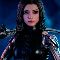 Figura Edición Limitada Movie Masterpiece de Alita por la firma Hot Toys para Battle Angel, la figura con más de 30 puntos de articulación hace casi posible cualquier posición.