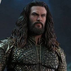 Brutal figura Movie Masterpiece Edición Limitada de Aquaman basado en la película ”Justice League” interpretado por Jason Momoa, figura creada por la firma Hot Toys basándose en los bocetos originales de DC Comics