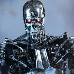 Espectacular figura Edición Limitada del Endoesqueleto Terminator T-800 basado en la película Terminator Genisys interpretado por Arnold Schwarzenegger.