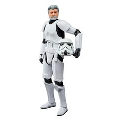 Figura 2021 George Lucas (in Stormtrooper Disguise) Star Wars Black Series, En esta ocasión Hasbro rinde homenaje a George Lucas y sus logros cinematográficos con esta figura que reproduce la apariencia del director