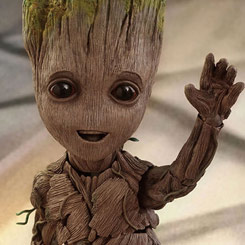 Figura Life Size Movie Masterpiece Edición Limitada de Groot basada en la película Guardianes de la Galaxia 2, figura creada por la firma Hot Toys basándose en los bocetos originales de Marvel para la película,