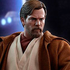 Figura Edición Limitada Movie Masterpiece Deluxe Version  de Obi-Wan Kenobi creada por la firma Hot Toys para Star Wars, la figura con más de 30 puntos de articulación hace casi posible cualquier posición.