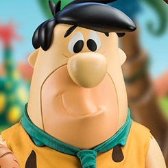 Yabadabadu!!! Figura de Pedro Picapiedra basada en la popular serie de televisión de Hanna-Barbera. Esa pieza de coleccionista está realizada en vinilo y tiene una altura aproximada de 61 cm.